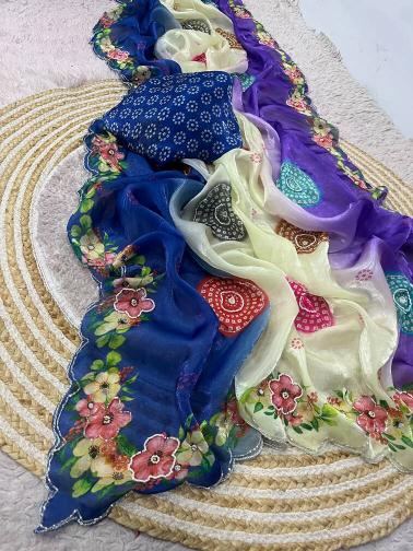 Vinayak digital floral print wholesale saree shops in surat